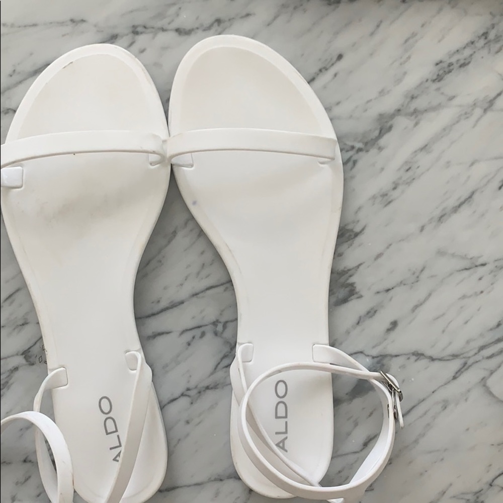 White Aldo Sandals